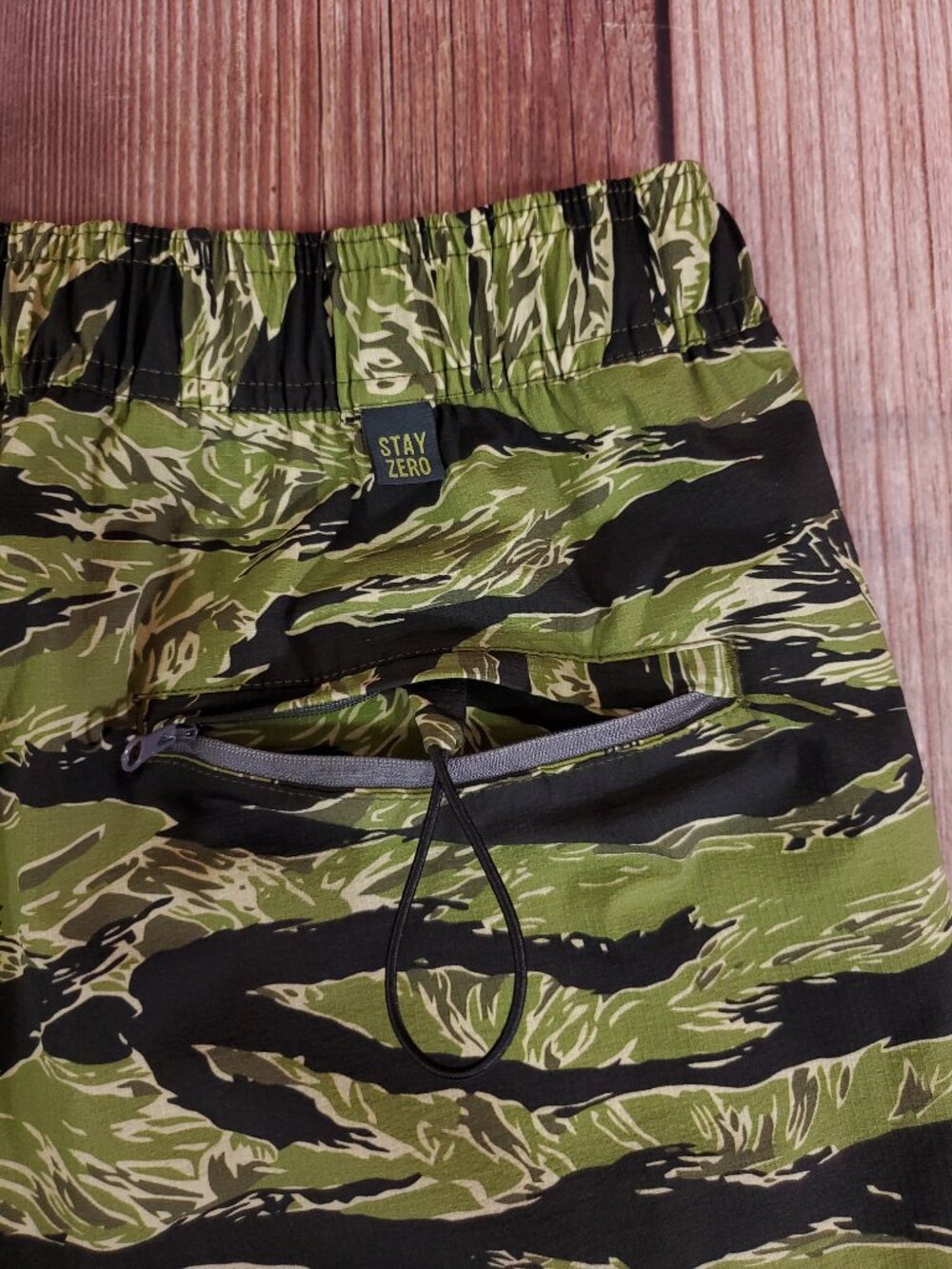 Zero Foxtrot Mens 2XL Tiger Stripe Camo Athletic Shorts Lined Tactical Workout - Picture 7 of 13